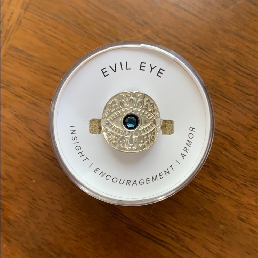 NWT ALEX AND ALI Evil Eye Sterling Silver Ring